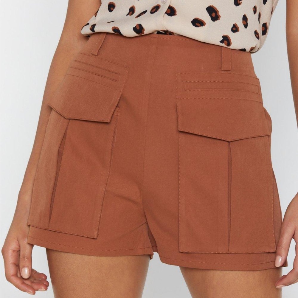 NWT Pocket in Utility Shorts orange rust cargo short size 6